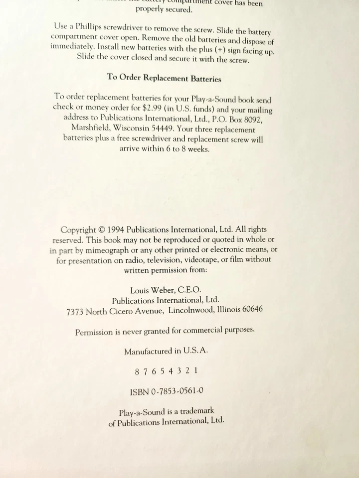 Noah's Ark Play A Sound Vintage Interactive Book - Image 2 of 4