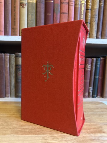 JRR Tolkien Lord of the Rings Deluxe HC Illust. Red Slipcase Boxed Ed Gorgeous! - Picture 6 of 15