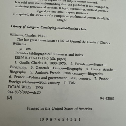 The Last Geat Frenchman: A Life of General DeGaulle Hardcover - Bild 16 von 24