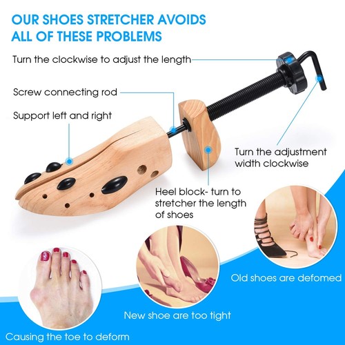 Zwei Wege Profi Holz Schuhspanner für Männer oder Frauen Schuhe (eine große... - Bild 3 von 5