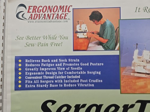 Portable Serger/Sewing Table By Ergonomic Advantage USA New - Picture 3 of 7