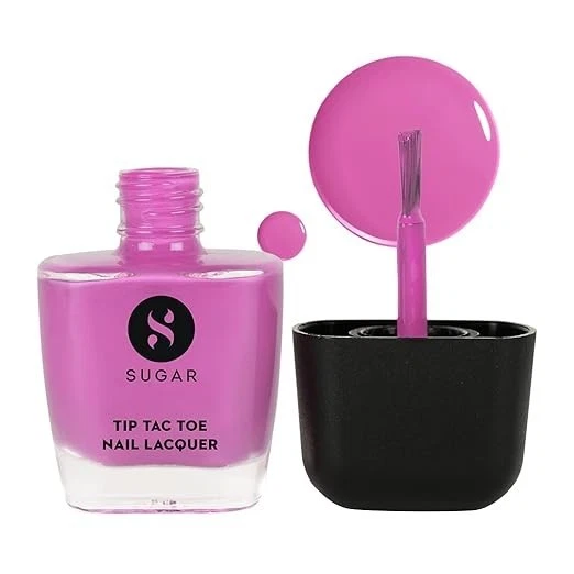 SUGAR Cosmetics Tip Tac Toe Nail Lacquer Classic | Long-lasting, 100% Chip-resis