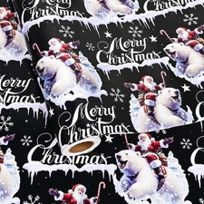 Christmas Polar Bear 1 Count (Pack of 1), Black Xmas***** 