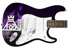 Fall Out Boy Patrick Stump Signed Autographed 1/1 Custom Graphics Guitar