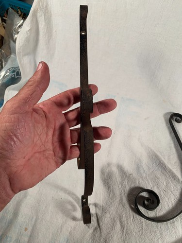 Antique Cast Metal Victorian HANGING Oil LAMP Frame Harp Arms c1880 - Picture 4 of 4