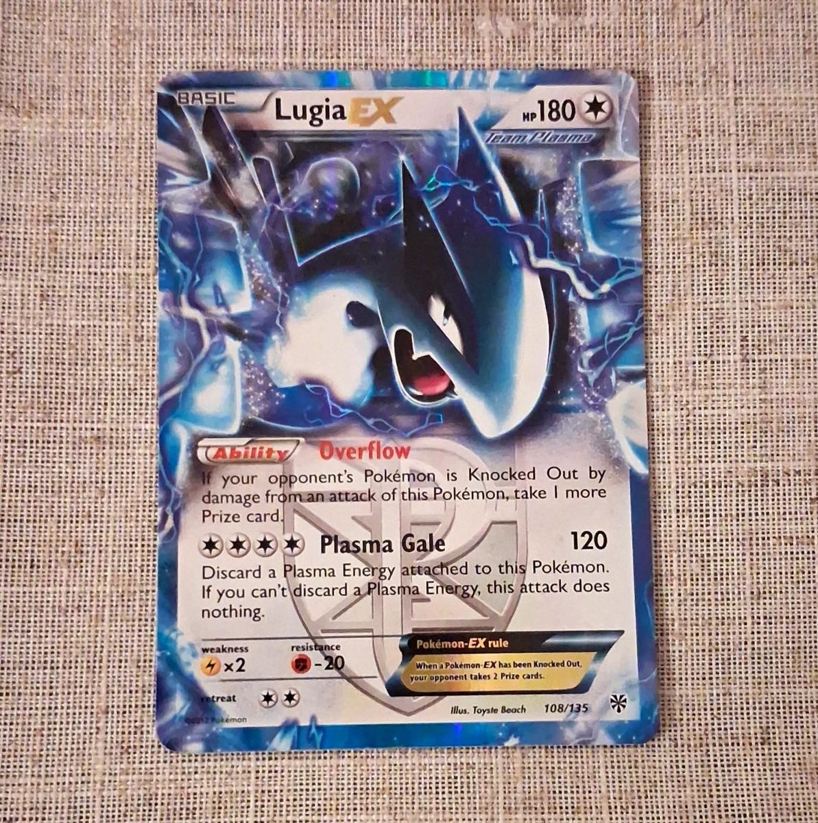 Lugia Pokémon TCG Plasma Storm Ultra Rare Individual Collectible