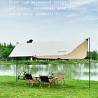 3m*4m Sun Shade Sail Canopy Shelter Shade with Poles For Outdoor Camping Party