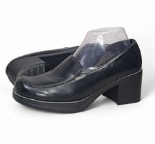 Vtg Y2K Lower East Side Black Bratz Chunky Platform Loafers Shoes Size 8