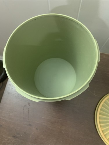 Vintage Avocado grün Tupperware 807-3 Servier Kanister mit Sunburst Deckel - Bild 10 von 10