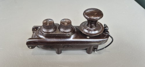 WW2 RAF Air Ministry Bakelite Type F Bathtub Morse Code