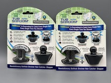 2 TubShroom Ultra (Stainless) Strainer Plus StopShroom Plug Combo for Tub Drains