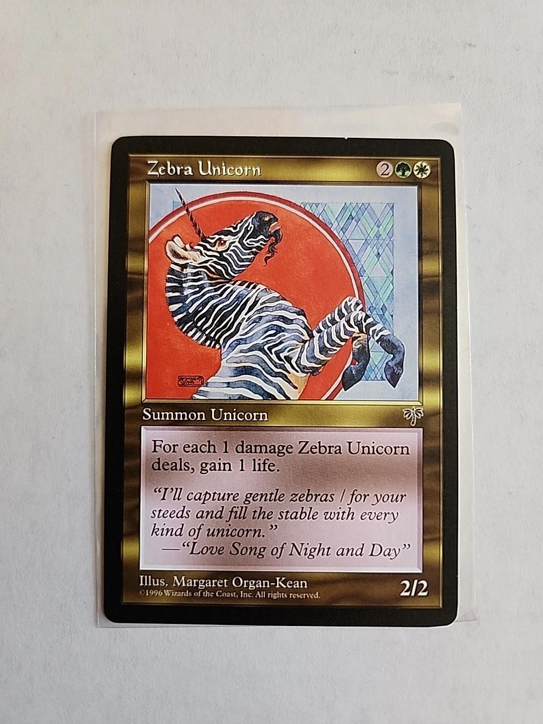 Zebra Unicorn - Mirage - MTG Magic - Uncommon - Green White Creature