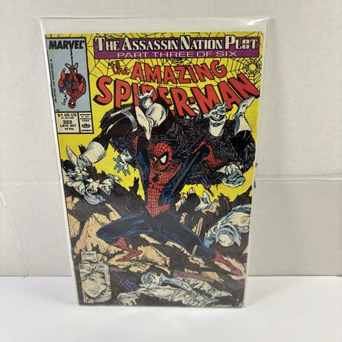 Amazing Spider-Man #322 (1989) Mcfarlane Marvel Comics Spider-Man Comic Book FN