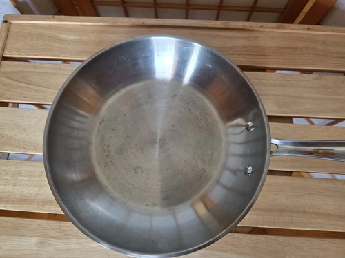 EMERIL Padella 10 Pollici Acciaio Inox Nucleo Rame Saute con Coperchio Pulire - Foto 4 di 13