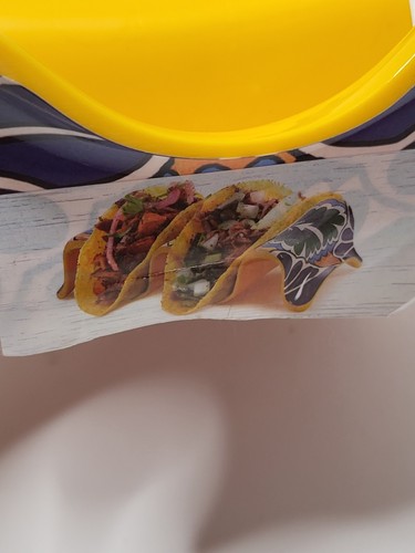 2 Taco Stand Holders Prepara Melamine Reversible Holds 2 or 3 Tacos Party Gather - Picture 2 of 5