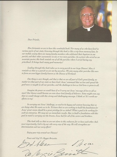 HISTORY OF THE DIOCESE OF PORTLAND, MAINE BY LAPOMARDA: SIGNED BY BRISSETTE - Picture 2 of 2