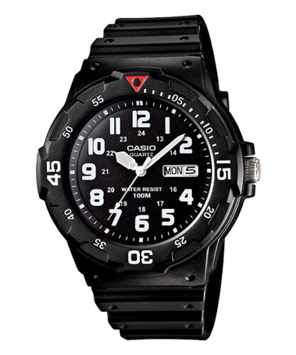 Casio MRW200H-1BV,  Men's Analog Black Resin Band, 100 Meter, Day/Date - Picture 1 of 2