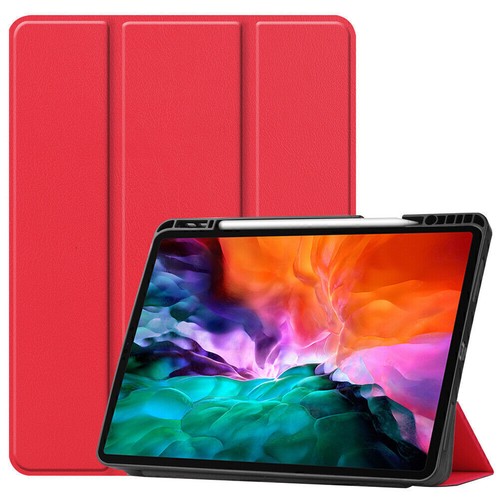 For iPad Pro 5/4/3 Gen 12.9" Tablet Case Trifold Leather Slim Cover w/Pen Slot - Picture 8 of 17