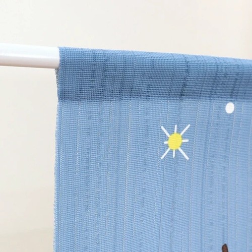 Studio Ghibli Japan Noren Curtain 85×150cm: My Neighbor Totoro “Winter Sky” - Picture 5 of 8