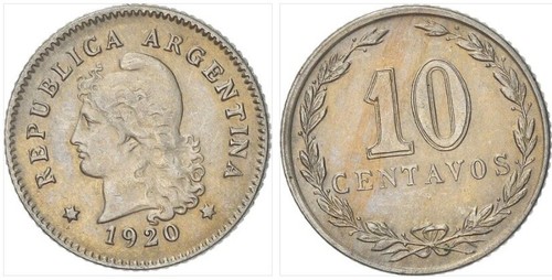 1920 1c Lincoln Cents Error Struck On ARGENTINA 10C PLANCHET 3.18gms Rare Error - Picture 9 of 9