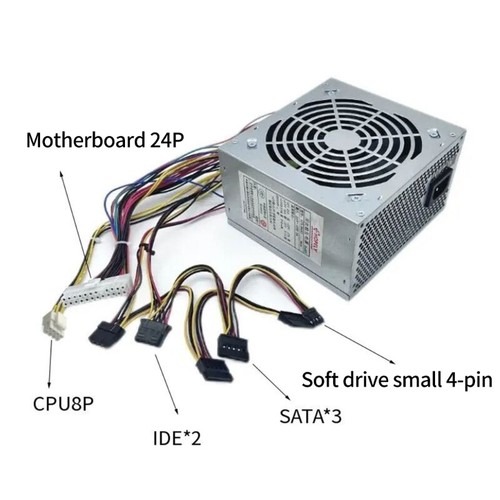 Zasilacz 200W / 250W / 300W / 350W do komputera do gier z płytą główną 24Pin CPU4P CPU8P - Zdjęcie 2 z 16