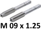 Kit de 2 tarauds à main M9 x 1,25 pré-taraud | pas standard de 125 02