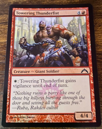 Magic The Gathering Magic The Gathering - Towering Thunderfist - Lámina/NM/LP - 109/249 - Imagen 2 de 3
