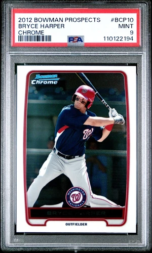 2012 Bowman #BCP10 Bryce Harper Chrome Prospects PSA 9 MINT