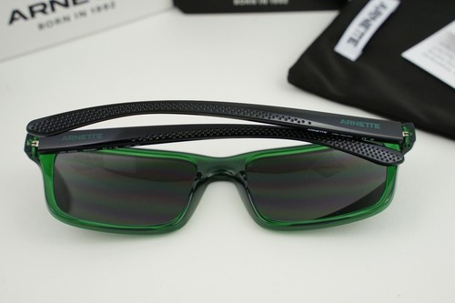 NEW! AN 4322 283387 Arnette 57-18-140 3N Alpin Transparent Green/Dark Grey - Picture 9 of 10