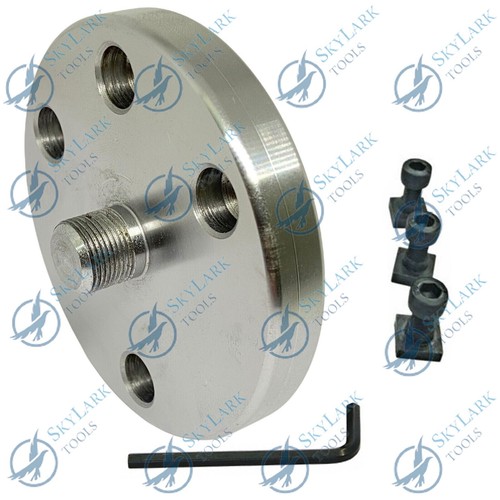 50mm 4 Jaw Independent Mini Lathe Chuck M14 x 1 Thread & Backplate - Picture 3 of 3