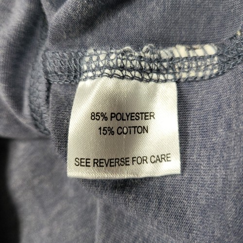 Scottevest T-Shirt Mens S Blue Zip Pocket Short Sleeve Performance Activewear - Picture 15 of 15