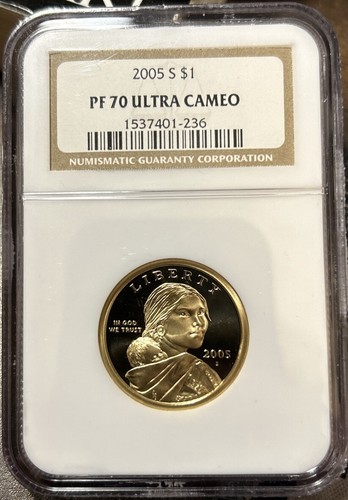 2005 S $1 Sacagawea Proof Dollar ~ NGC PF70 Ultra Cameo - 2 Available - Picture 1 of 3