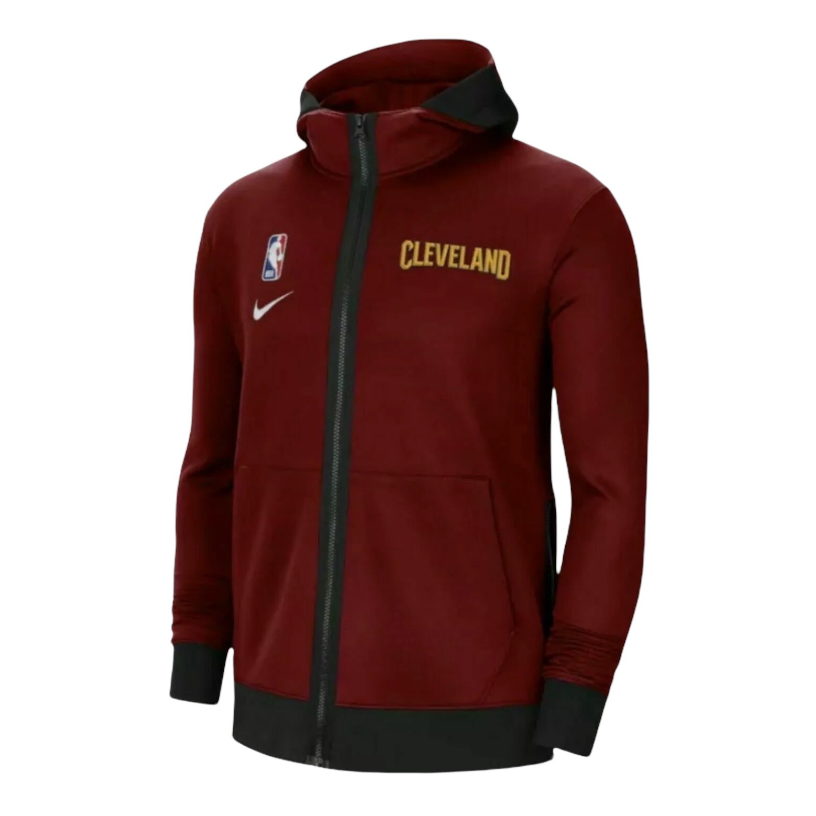 Баскетбольная толстовка Nike NBA Cavaliers Therma Flex Showtime с капюшоном на молнии Sz M CN4018-677