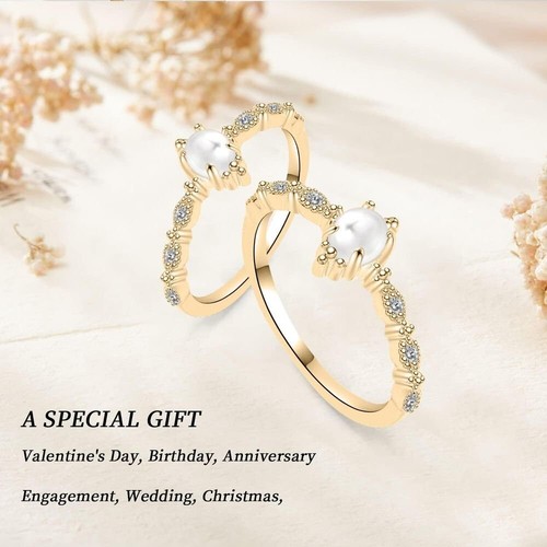 Dreamy Pearl Haven Ring- Size 9 - Picture 2 of 4