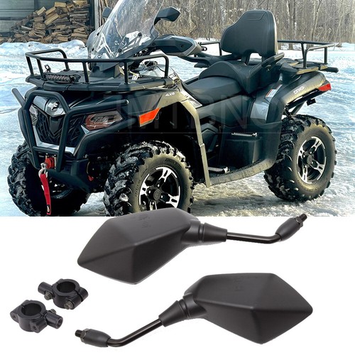 For Yamaha Grizzly 700 660 550 450 ATV Rearview Mirrors + 7/8" Handlebar Clamps - Bild 15 von 15