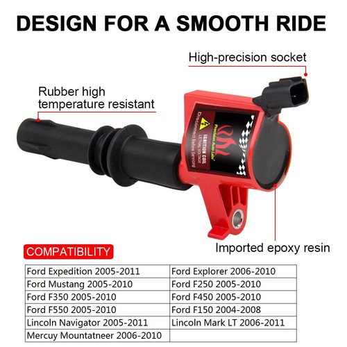 2004 2005 2006 2007 2008 Ignition Coil 8Packs For F-150 5.4L Fits 3-valve engine - Picture 9 of 15