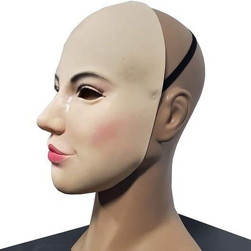 Masquerade fun mask, simulation woman latex mask - Picture 3 of 4