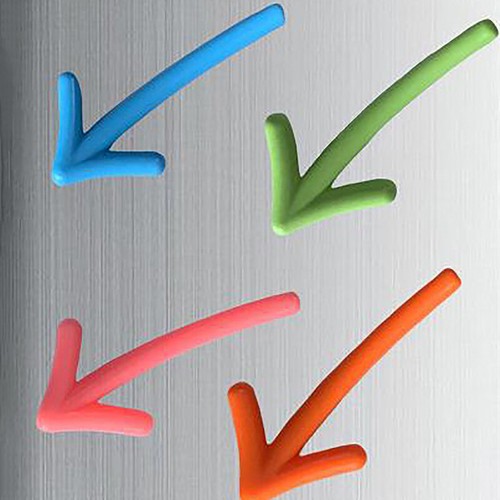 6PCS Creative And Interesting Arrow-Shaped Refrigerator Magnet Three-Dimensional - Picture 6 of 9