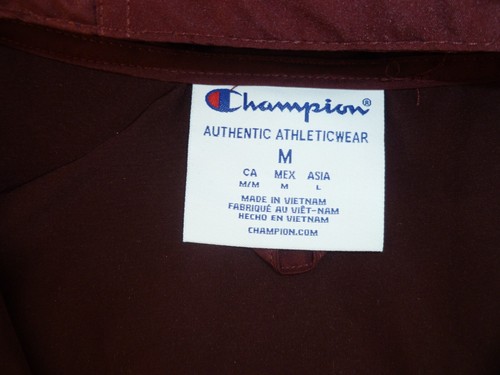 NEW Adult Champion 1/2 Zip Packable Rain Jacket, Medium, Maroon - Picture 3 of 13