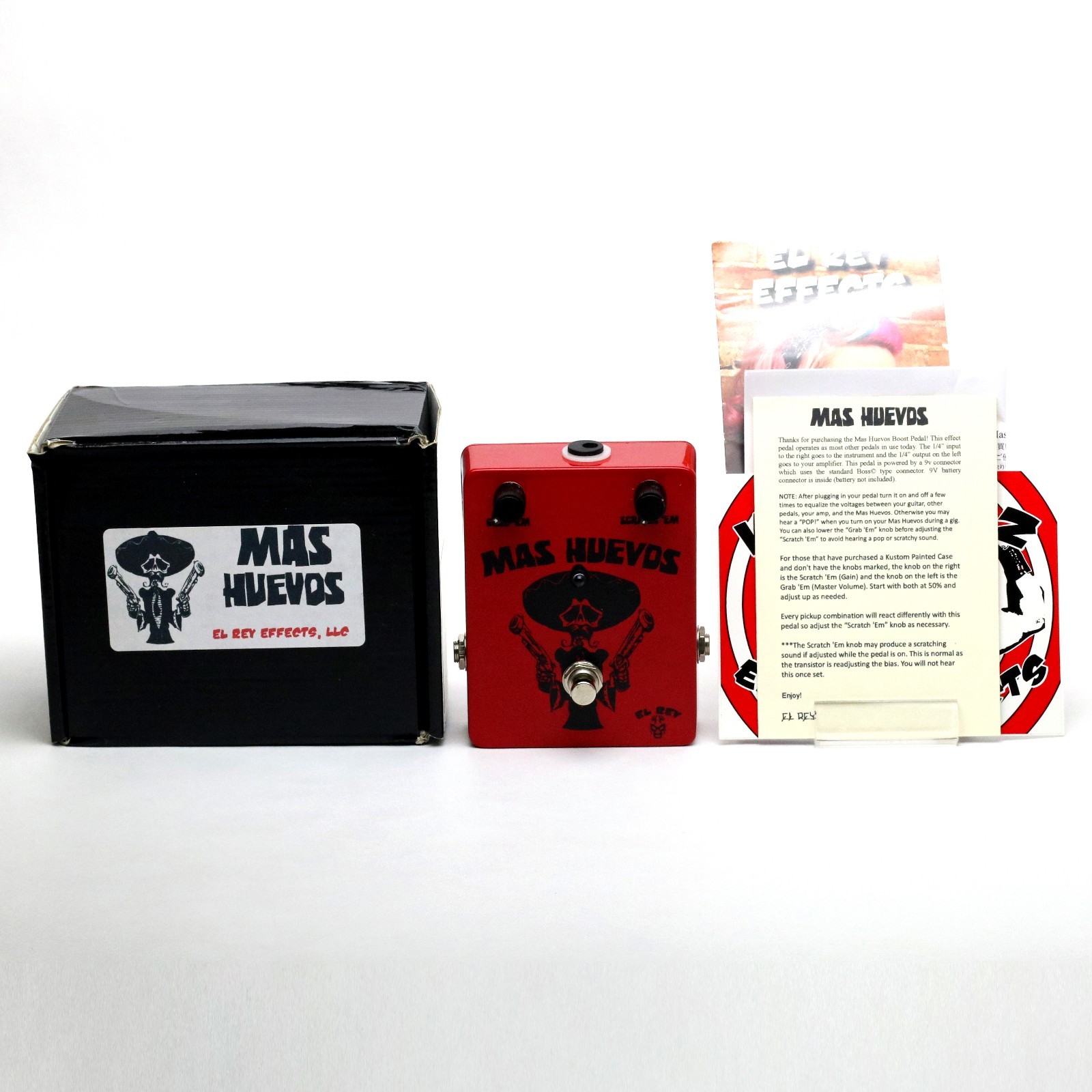 EL REY EFFECTS MAS HUEVOS Guitar Effect Pedal Made in USA EL REY EFFECTS MAS HUEVOS Guitar Effect Pedal Made in USA