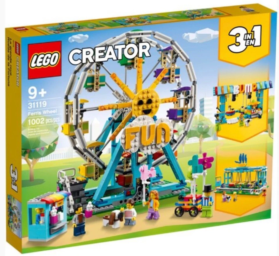 LEGO® Creator 31119 Riesenrad Schaukel Autoscooter Jahrmarkt Rummelplatz - Neu - Bild 1 von 1
