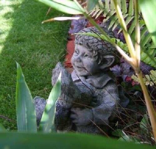 Acorn Gartendeko Steinfigur Skulptur Baumelf Pheeberts Fiona Scott Steinguss Vid - Bild 2 von 2