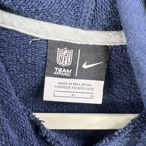 New England Patriots Nike Hoodie WOMENS Large Blue Pullover Sweatshirt NFL - Picture 6 of 10