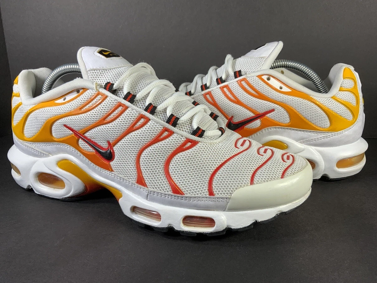 vandring Kloster ujævnheder Nike Air Max Plus Tn Sunburn White Yellow Orange Black Mens Size 10.5 Rare  | eBay