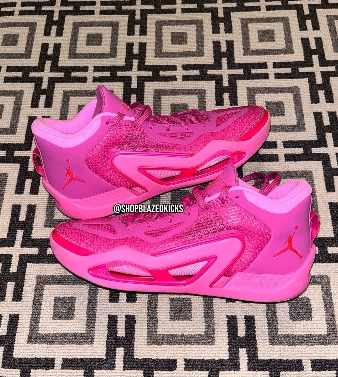 Size 12.5 Air Jordan Tatum 1 PE PROMO Breast Cancer