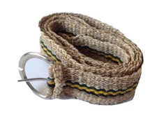 Handmade Vegan Nepal Boho Hemp Belt, Hippie Unisex Eco-Friendly Hemp Belt