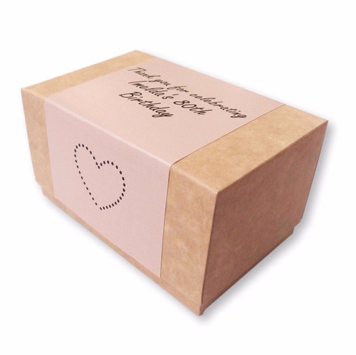 CAJAS PERSONALIZADAS DE CORTE DE PASTEL MARRÓN BODA CUMPLEAÑOS FIESTA COLOR FAVOR - Imagen 12 de 15