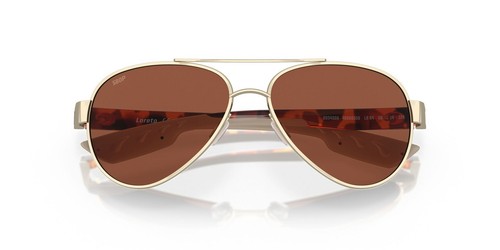 Costa Del Mar Loreto Women Pilot Sunglasses Rose Gold/Polarized Copper 580P 56mm - Picture 4 of 11