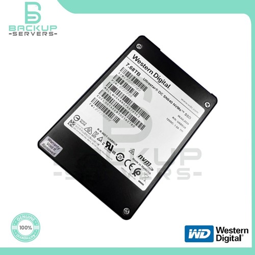 WUS4BB076D7P3E3 Western Digital DC SN640 7.68TB TLC PCIe 3.1 NVMe 2.5" U.2 SSD - Afbeelding 2 van 3