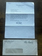 1983 California Senator Alan Cranston Signed Eagle Boy Scout Rank Letter
